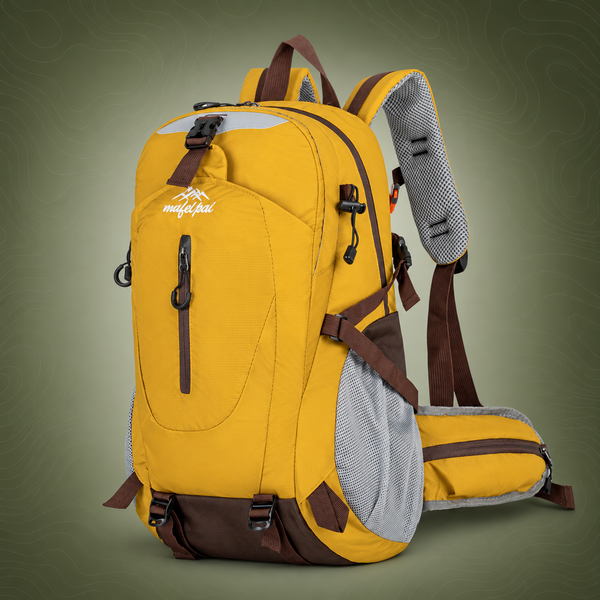 Professional Large Capacity Hiking Backpack - Yellow