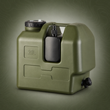 20L Portable Water Container on subtle topographic background