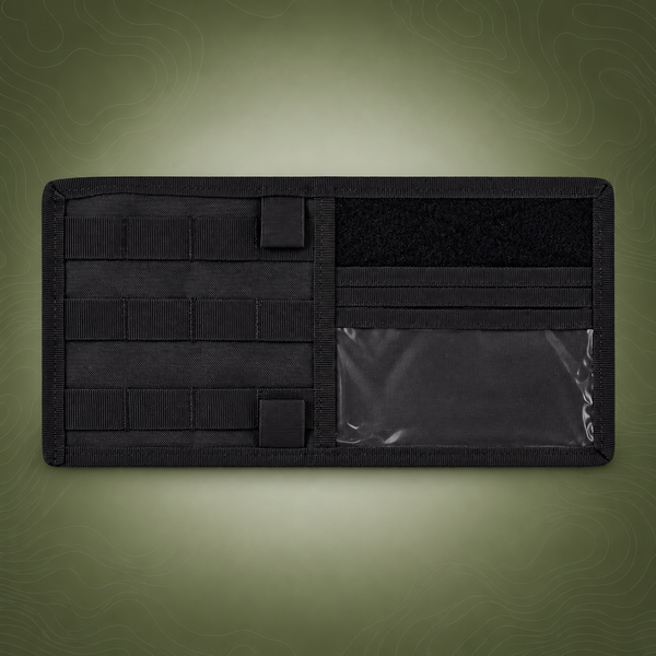 Black Tactical Molle Car Sun Visor Organizer Panel