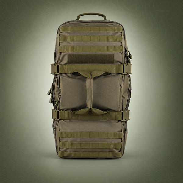3-in-1 Duffle Bag Messenger Pack Military Tactical Backpack -Green
