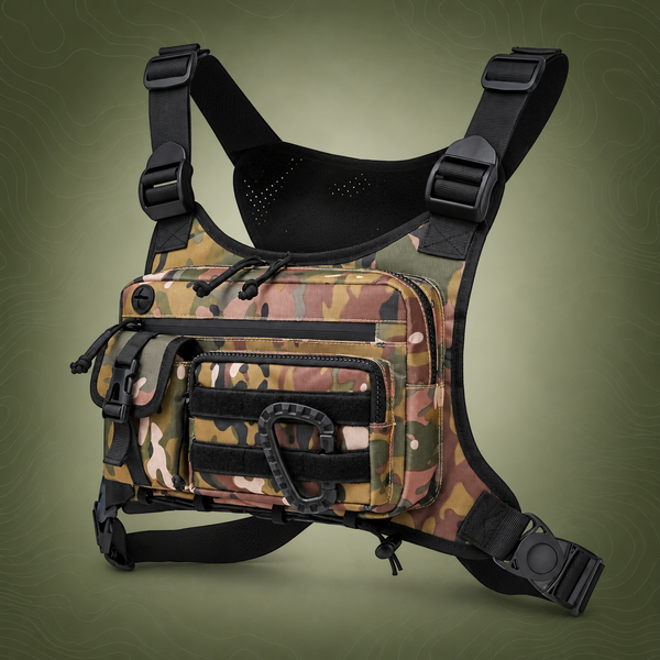 Camouflage color Outdoor Tactical Chest Pack – Lightweight Running & Hiking Vest