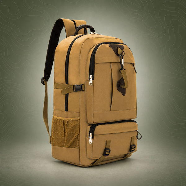60L Outdoor Hiking Camping Bag (Khaki)