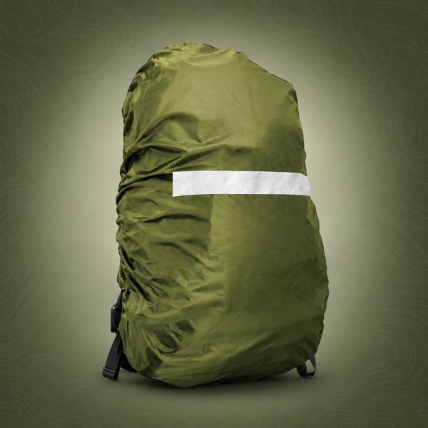 High-Visibility Backpack Rain Cover with Reflective Strip Water-Resistant - XL