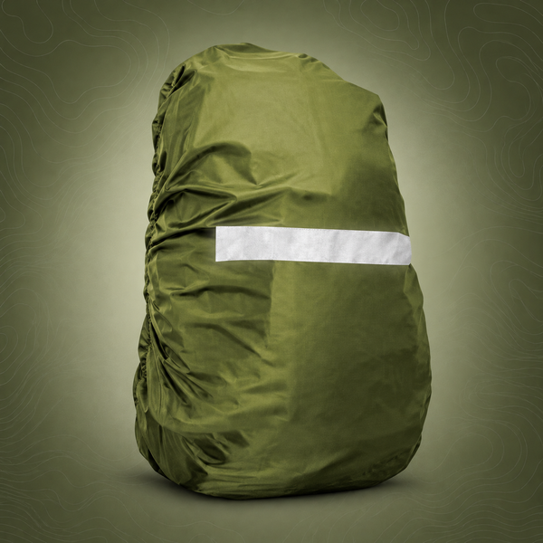 High-Visibility Backpack Rain Cover with Reflective Strip Water-Resistant - L