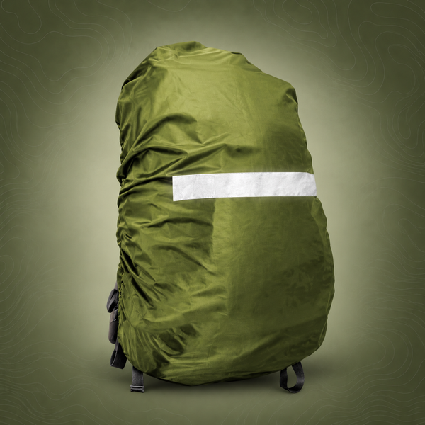 High-Visibility Backpack Rain Cover with Reflective Strip Water-Resistant - S