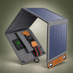 CHOETECH 14W Foldable Solar USB Charger – Portable Emergency Power