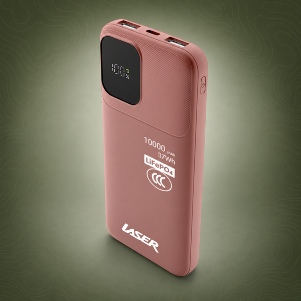 Laser 10000mAh LiFePO4 Power Bank, Clay