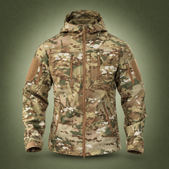 ESDY Softshell Windproof Jacket, Camouflage XXL