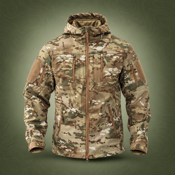 ESDY Softshell Windproof Jacket, Camouflage XL