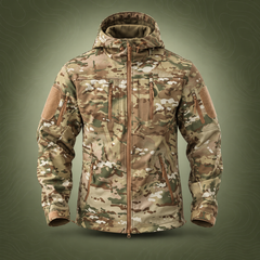 ESDY Men's Soft Shell Windproof Jacket, Camouflage - M