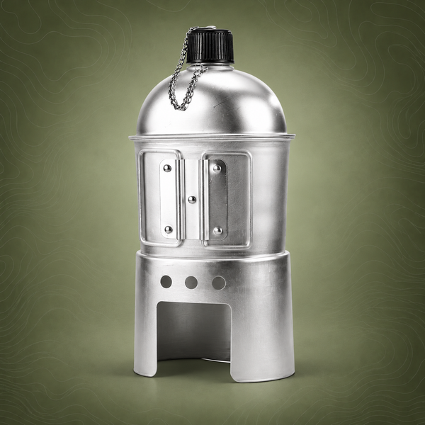 Stainless Steel GI Canteen with Cup and Chain
