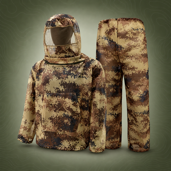 Mosquito Repellent Ghillie Suit, Desert Digital Camo (XL/XXL)