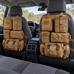 Vehicle kit tan organiser option fitted to both front seat backs