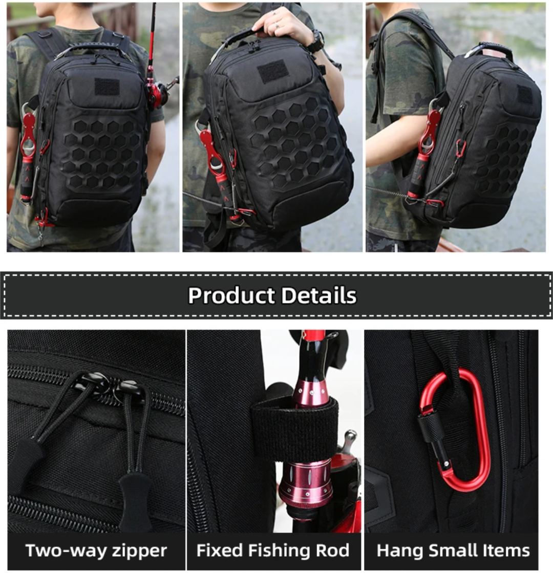 PrepPro Tactical Fishing Backpack – Built for the Outdoors