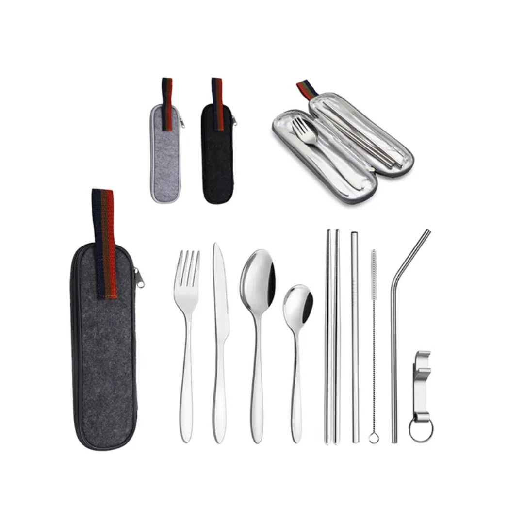 PrepPro Stainless Steel Portable Cutlery Set