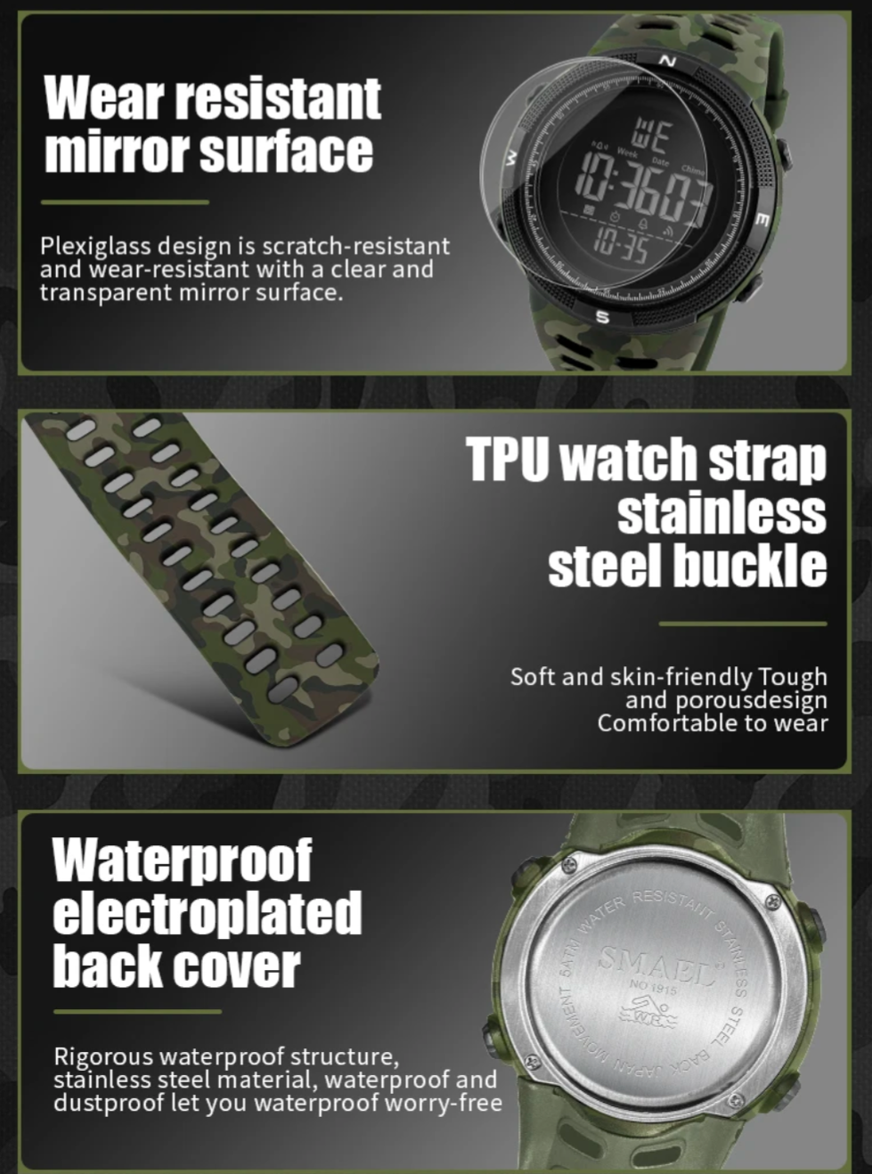 Tactical Camouflage Watch
Built for the Bold. Designed for the Prepared.