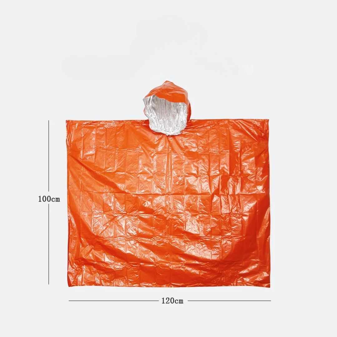 PrepPro Emergency Survival Poncho – Compact, Waterproof & Heat-Retaining