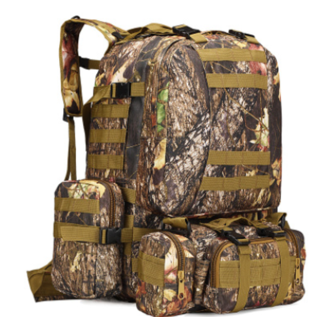 4-in-1 Modular Adventure Backpack – 50L Main Pack with Detachable Utility Pouch System