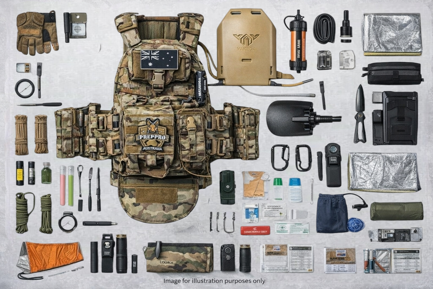 PrepPro Echo Premium Survival Vest Kit – Comprehensive Set