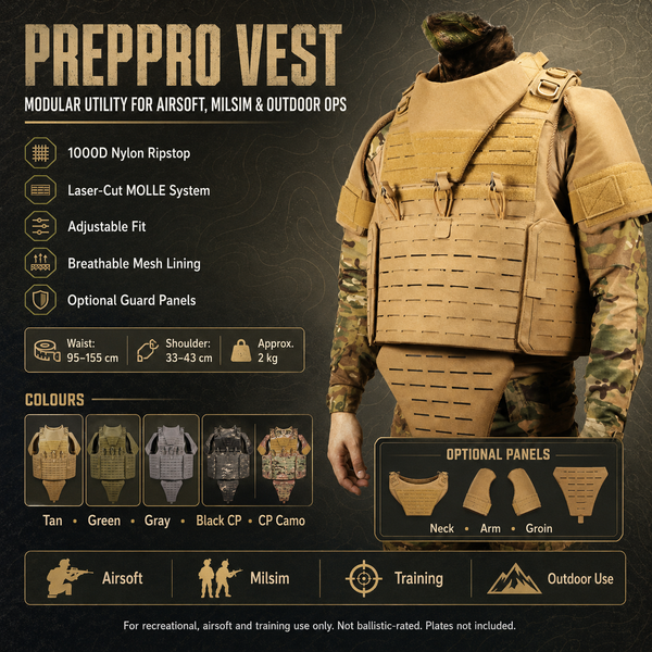 Modular Vest – Utility Loadout System | PrepPro