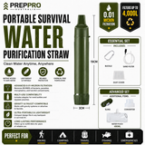 Water Purification Straw + EF-Chlor Tablets Starter Pack (Bundle)