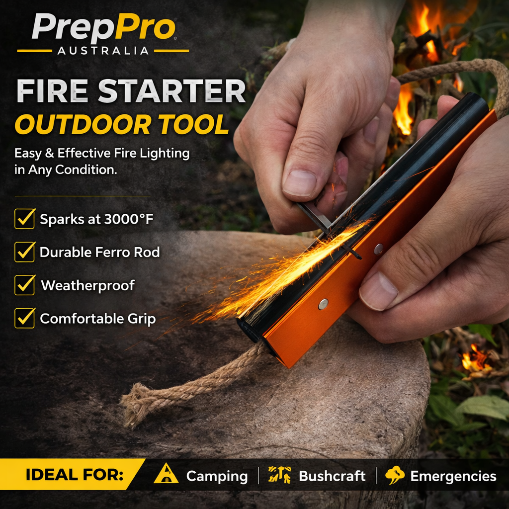 Campfire Torch Ferro Rod Fire Starter Kit – Waterproof | PrepPro