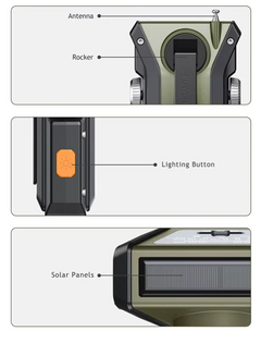 Solar Crank Radio – 4000mAh Power Bank & Emergency lighting - PrepPro Australia
