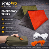 Emergency Survival Tent + Survival Poncho (Bundle)