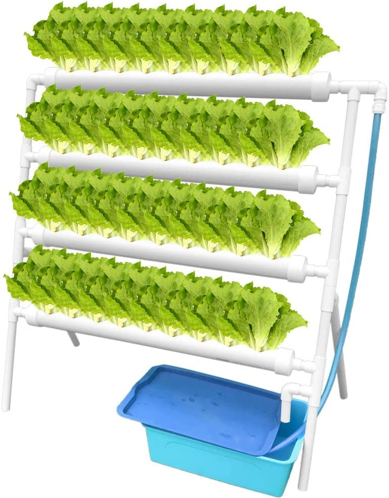 4-Tier NFT Hydroponic Grow System Kit | 36 Plant Vertical Garden