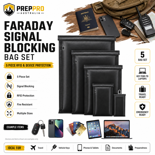 5PCS Faraday Bags Large Faraday Cages Anti-Tracking Pouch