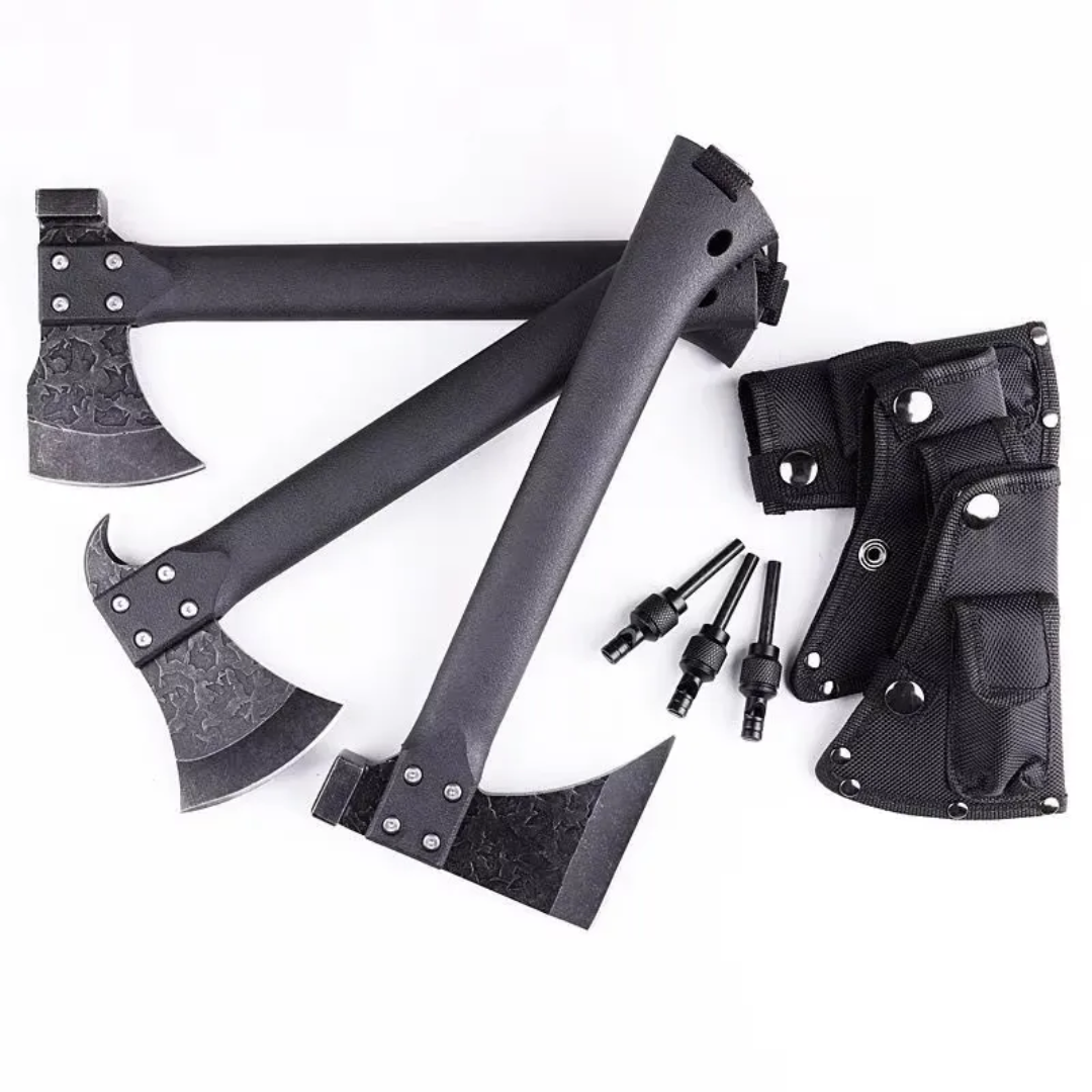 PrepPro Survival Axe & Knife Set – Multi-Purpose Outdoor Tool