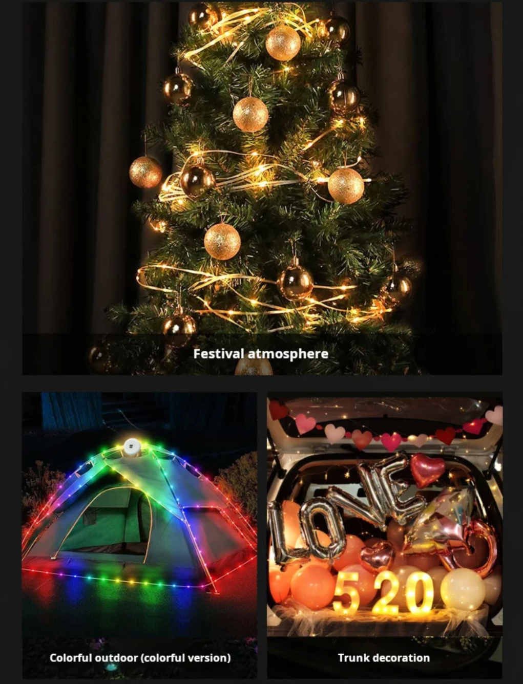 PrepPro® Solar Camping Lantern + 10M Light Strip
