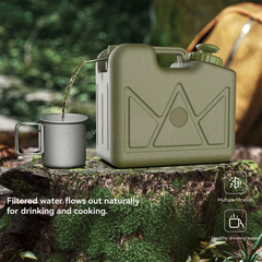 PrepPro 15L Portable Water Purification Jerry Can – Tactical Pressurised Hydration System - PrepPro Australia