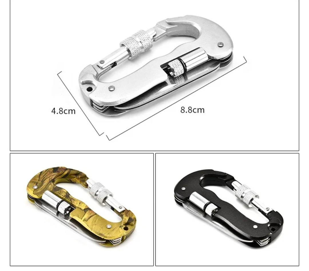 PrepPro Carabiner Multi-Tool – Rugged Utility in Your Pocket