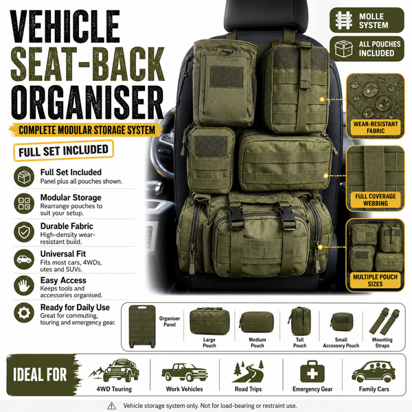 PrepPro MOLLE Vehicle Seat-Back Organiser