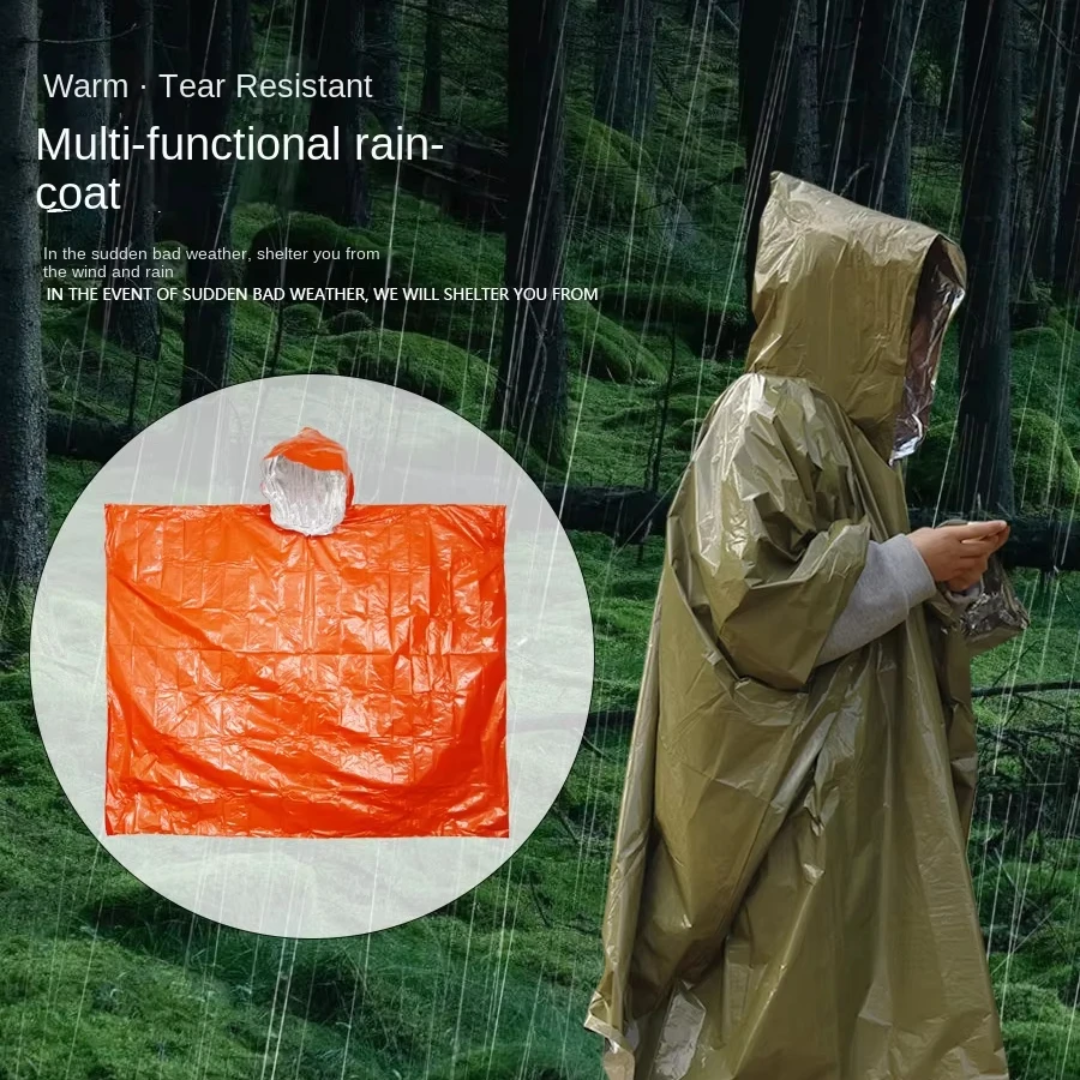 PrepPro Emergency Survival Poncho – Compact, Waterproof & Heat-Retaining