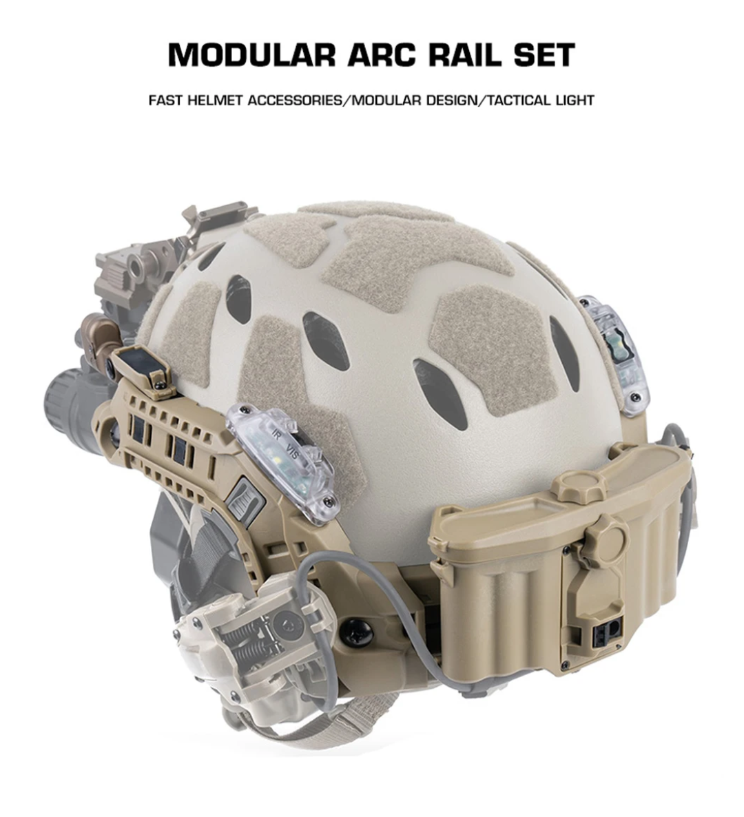 ARC Rail Tactical Lighting & Battery System | FAST Helmet Rail Upgrade