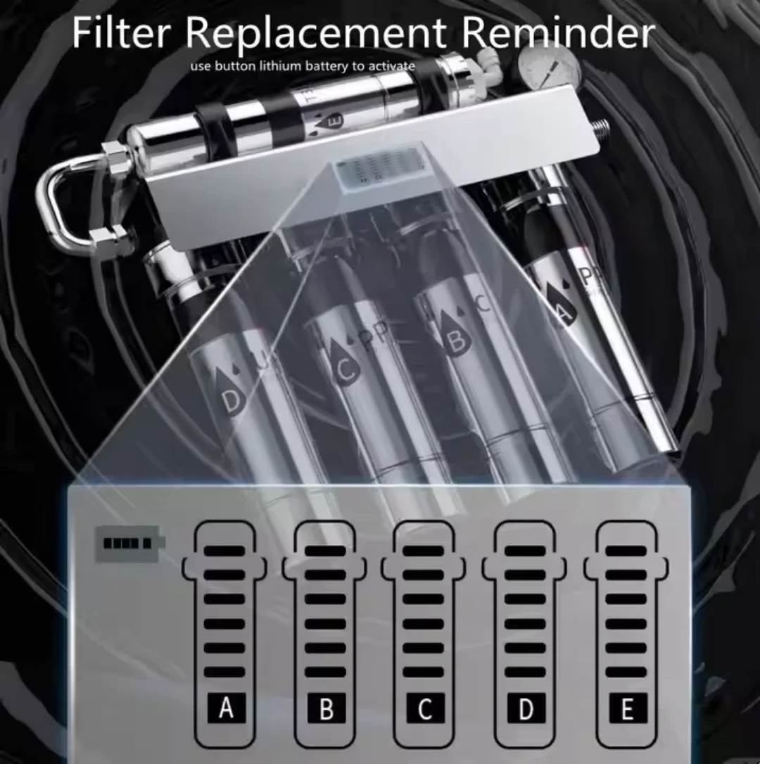 PureFlow 5-Stage Stainless Steel Under Sink Water Filtration System
