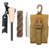 PrepPro Ultimate Fire Starter Kit – Ferro Rod, Jute Tinder, Scraper & Case - PrepPro Australia