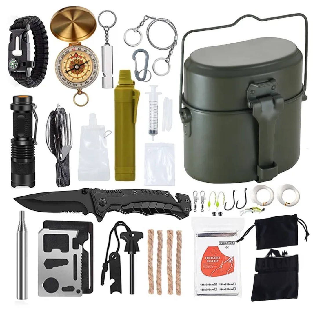 30‑Piece Outdoor Survival and Mess Kit | PrepPro