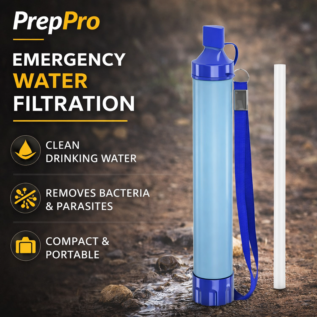Outdoor Survival Straw Water Filter Pack