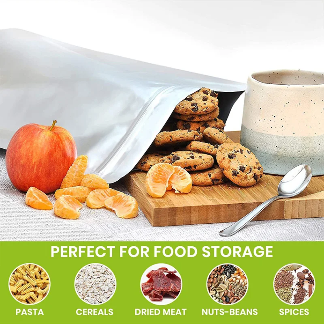 2.5L Mylar Bag & Oxygen Absorber Set | 20 Pack Food Storage