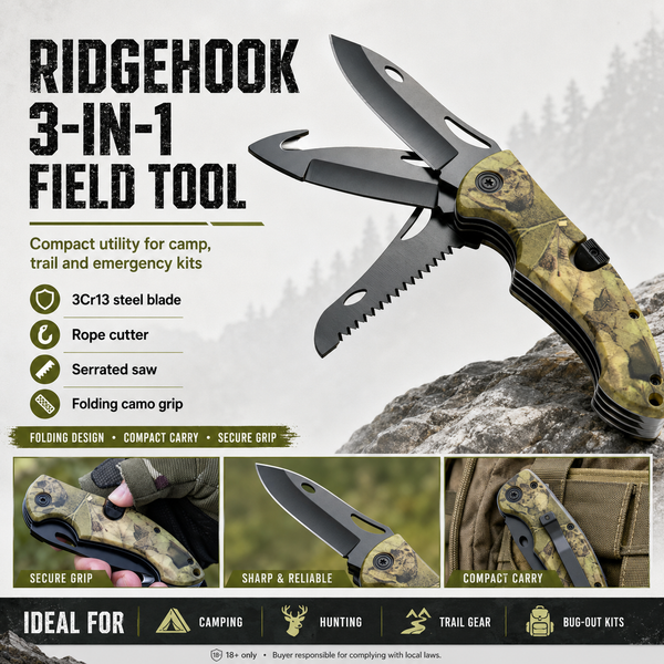 Ridgehook 3-in-1 Folding Knife