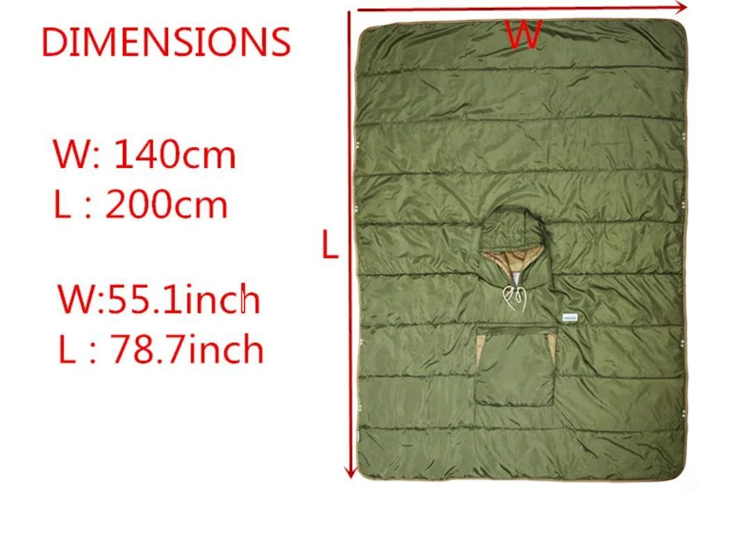 PrepPro All-Weather Sleeping Poncho Blanket – Convertible Outdoor Survival Quilt - PrepPro Australia