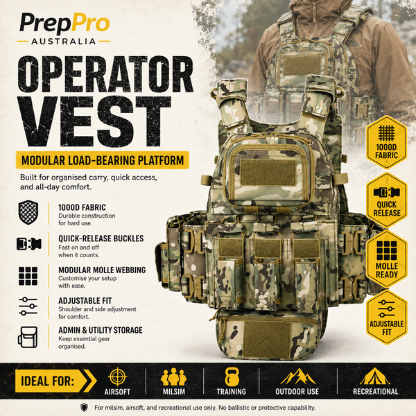 Operator Vest – Modular Load-Bearing Platform