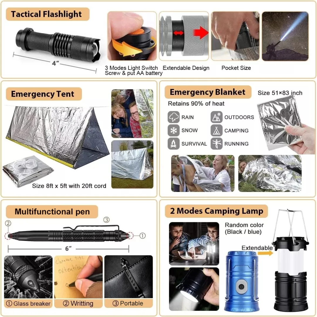 PrepPro Scout V2 Tactical Survival & Emergency Kit