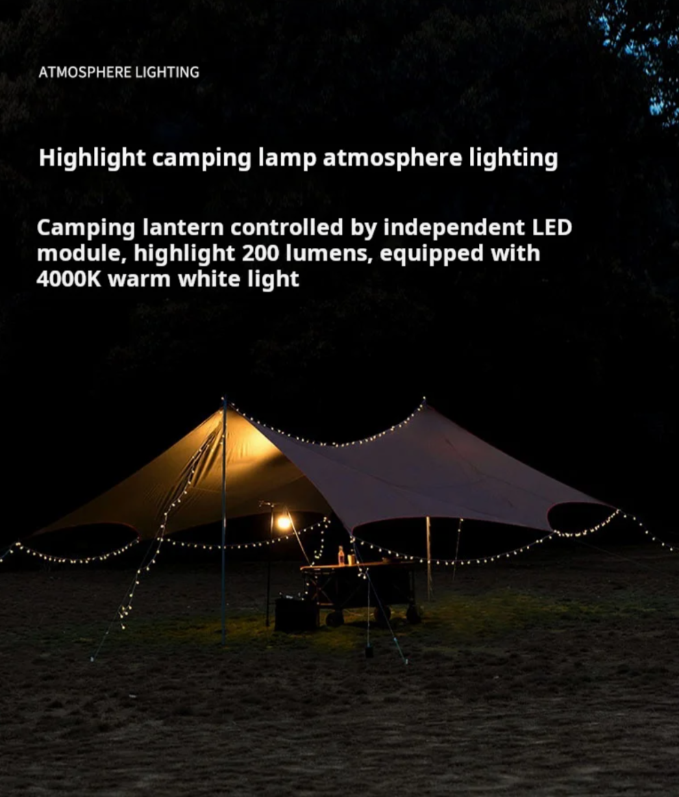 PrepPro® Solar Camping Lantern + 10M Light Strip
