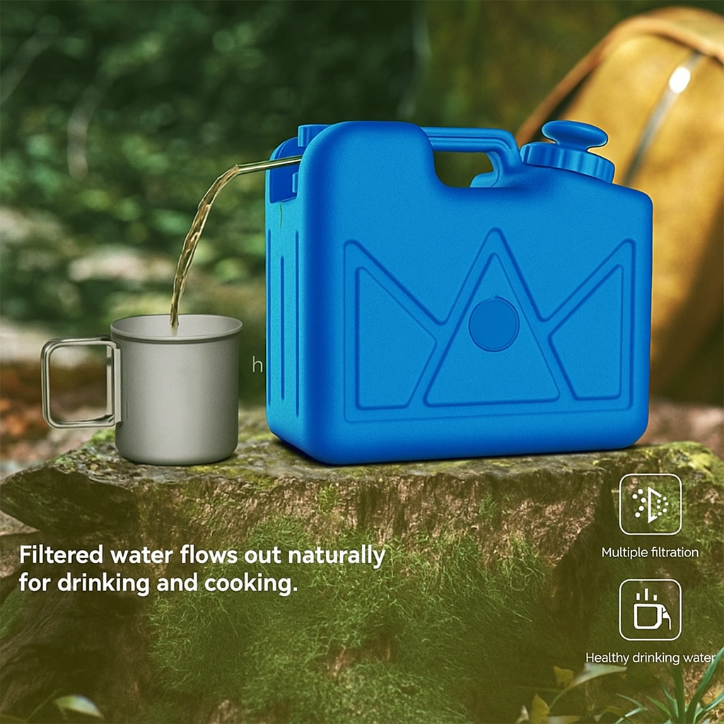 Nomad Portable Water Purification Jerry Can – Tactical Pressurised Hydration System - PrepPro Australia