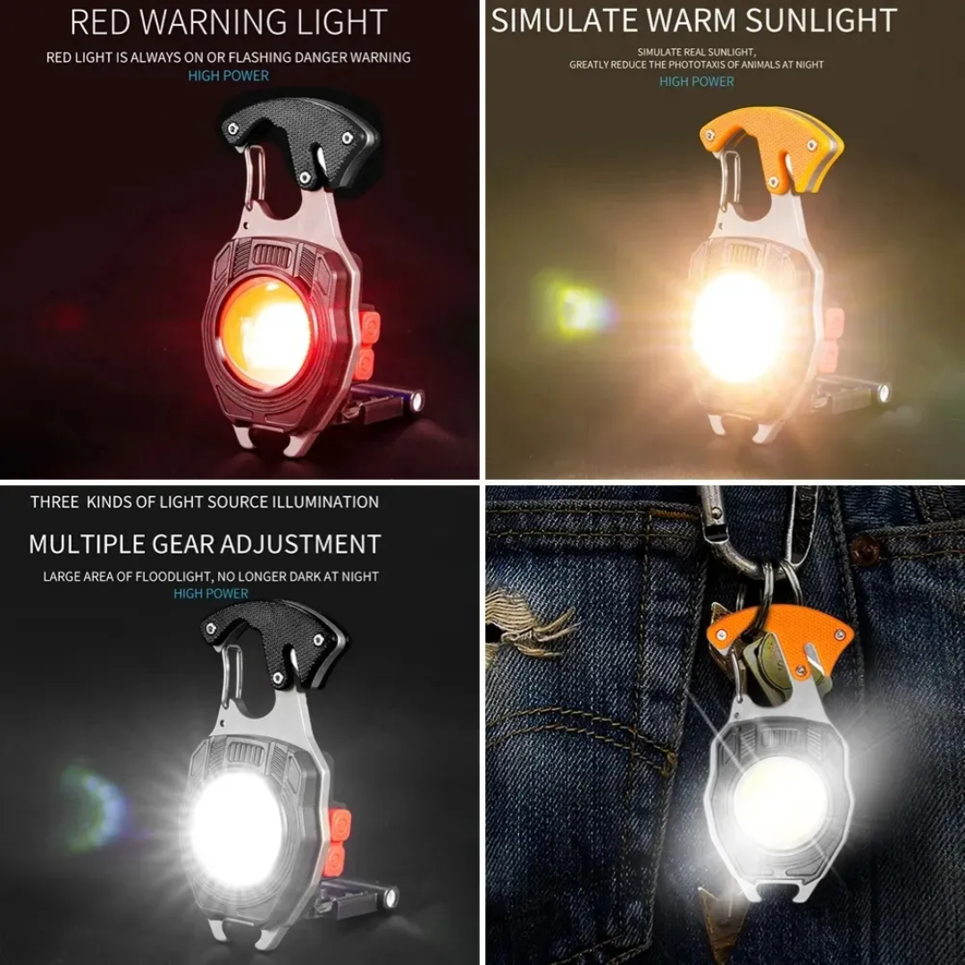 PrepPro 7-in-1 Survival Clip Light Tool