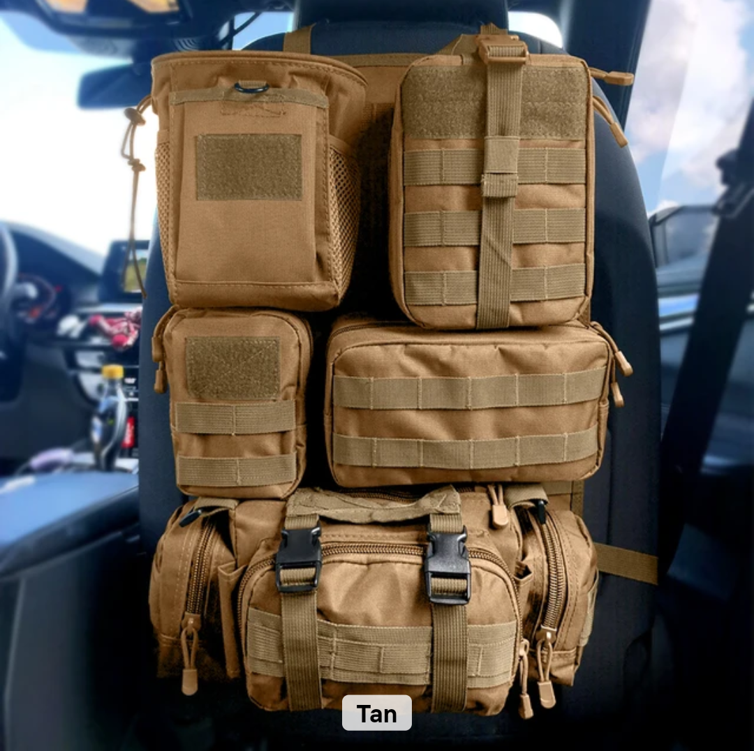 MOLLE Vehicle Seat-Back Organiser – Complete Modular Storage System